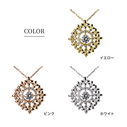 ネックレス レディース 大ぶり フラワー モチーフ 選べる誕生石 ペンダント 花 天然石 sv925 k10 k18 pt900 おしゃれ 女性 誕生日 プレゼント お祝い (品番 mh-0444)