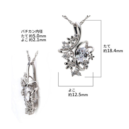 18金 ネックレス レディース 花 フラワー 選べる誕生石 ペンダント 可愛い 10金 プラチナ シルバー クロス 大人 上品 普段使い 十字架 おしゃれ 女子会 (品番 mh-0448)