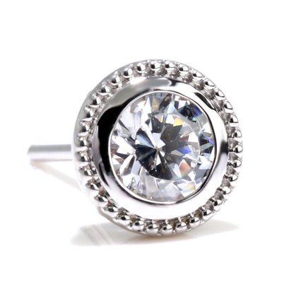 ダイヤモンド ピアス 鑑定書 一粒ダイヤ 0.25ct SI VS VVS スタッドピアス 18金 プラチナ 両耳用 レディース ミル調 シンプル 大人ジュエリー 高級 特別 (品番 mp-0005-4-cgl-l)