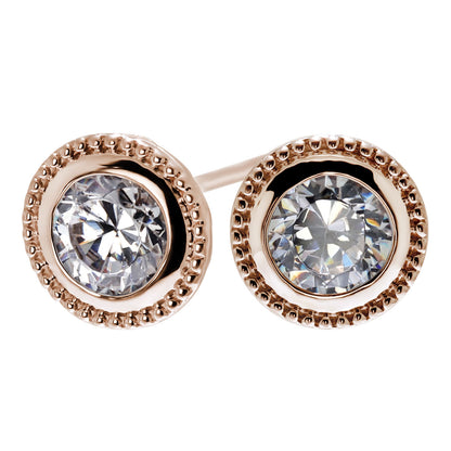 ダイヤモンド ピアス 鑑定書 一粒ダイヤ 0.25ct SI VS VVS スタッドピアス 18金 プラチナ 両耳用 レディース ミル調 シンプル 大人ジュエリー 高級 特別 (品番 mp-0005-4-cgl-l)