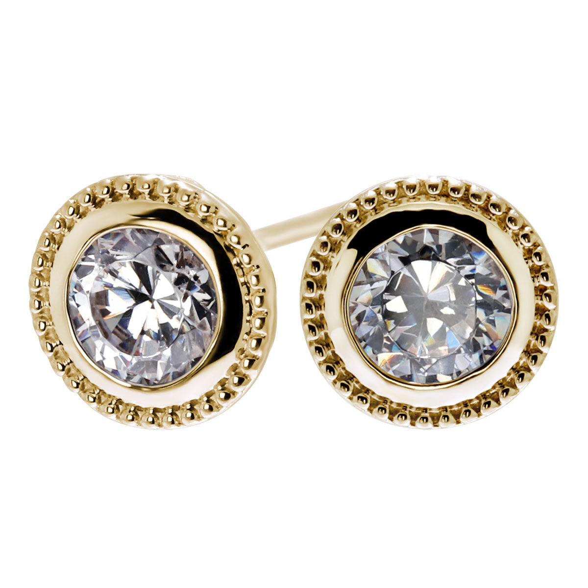 ダイヤモンド ピアス 鑑定書 一粒ダイヤ 0.25ct SI VS VVS スタッドピアス 18金 プラチナ 両耳用 レディース ミル調 シンプル 大人ジュエリー 高級 特別 (品番 mp-0005-4-cgl-l)