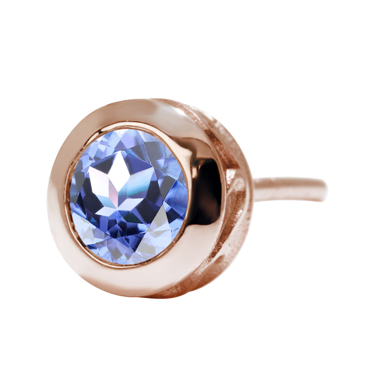 メンズ ピアス 一粒 天然石 片耳 スタッドピアス 選べる誕生石 4mm SV925 K10 K18 Pt900 伏せ込みピアス アラベスク シンプル 工房直販 ジュエリー (品番 mp-0006-m)