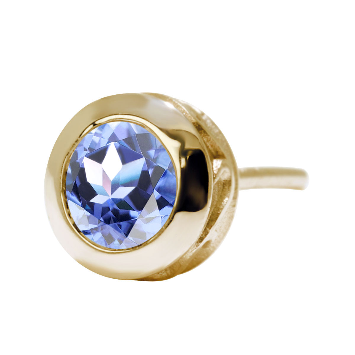 メンズ ピアス 一粒 天然石 片耳 スタッドピアス 選べる誕生石 4mm SV925 K10 K18 Pt900 伏せ込みピアス アラベスク シンプル 工房直販 ジュエリー (品番 mp-0006-m)