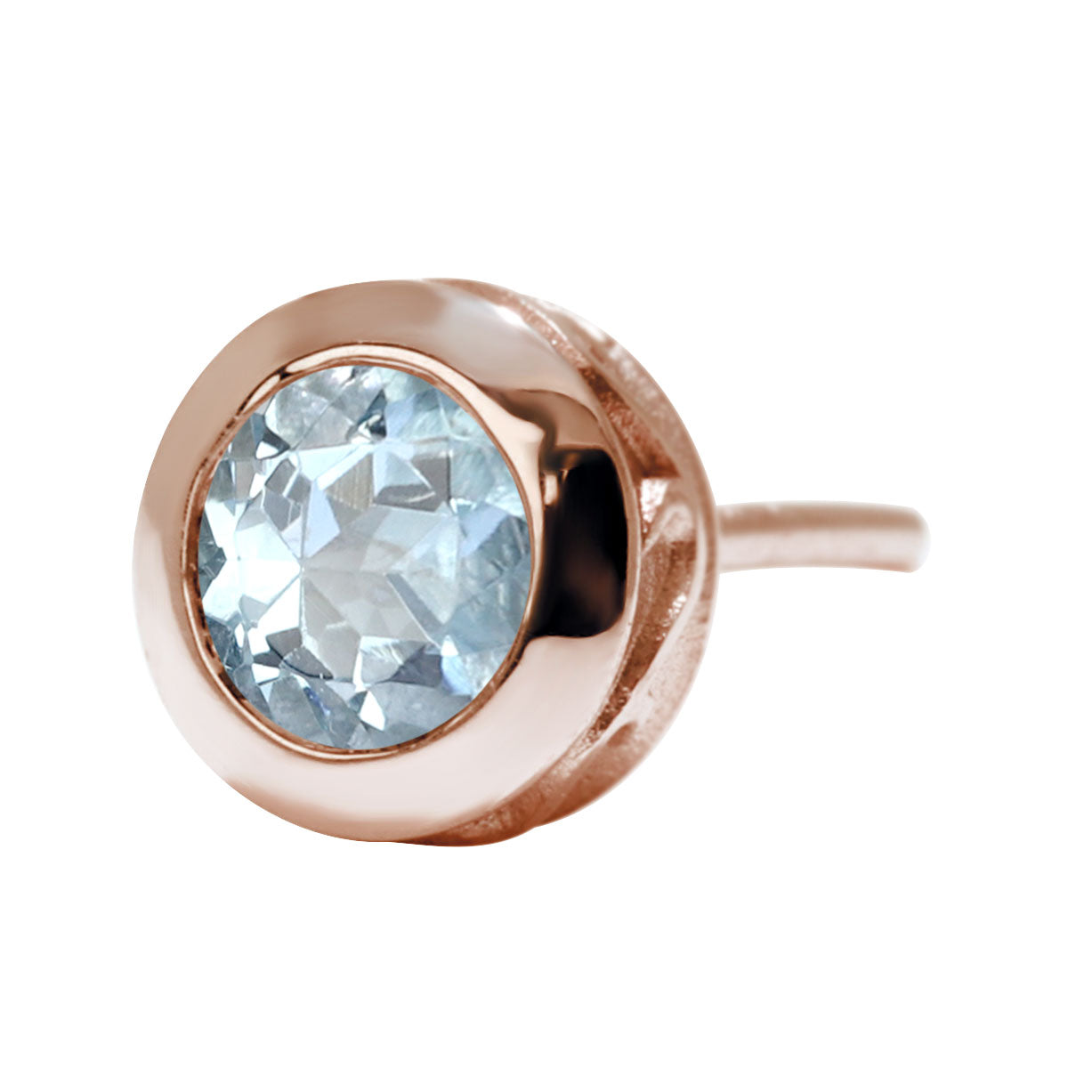 メンズ ピアス 一粒 天然石 片耳 スタッドピアス 選べる誕生石 4mm SV925 K10 K18 Pt900 伏せ込みピアス アラベスク シンプル 工房直販 ジュエリー (品番 mp-0006-m)