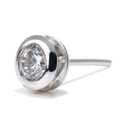 ダイヤモンド 一粒 スタッドピアス 0.25ct 鑑定書付き メンズ Pt900 K18 シンプル 伏せ込み アラベスク 上質 自分用 ボーナス ご褒美 ジュエリー (品番 mp-0006-4-cgl-m)