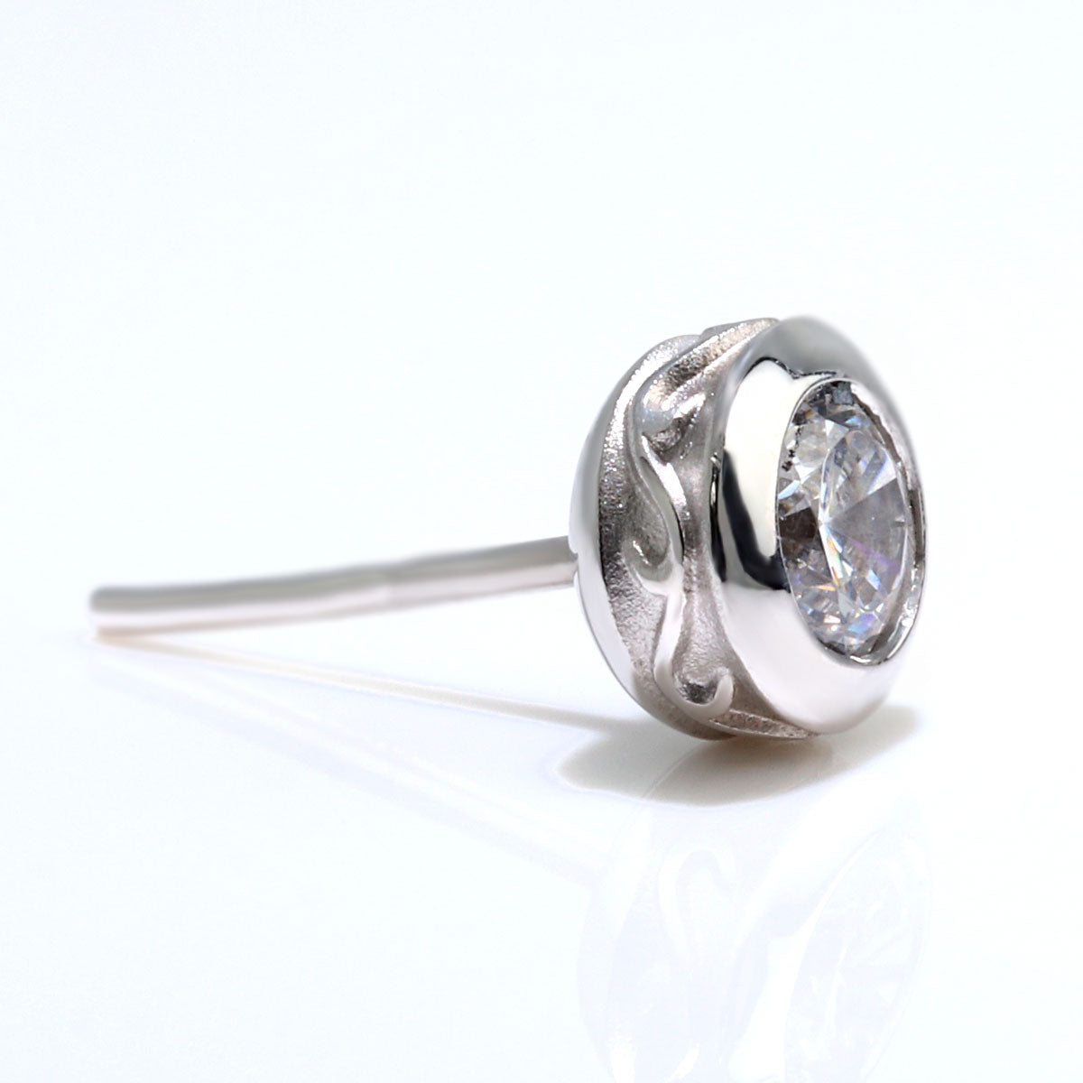ダイヤモンド 一粒 スタッドピアス 0.25ct 鑑定書付き メンズ Pt900 K18 シンプル 伏せ込み アラベスク 上質 自分用 ボーナス ご褒美 ジュエリー (品番 mp-0006-4-cgl-m)