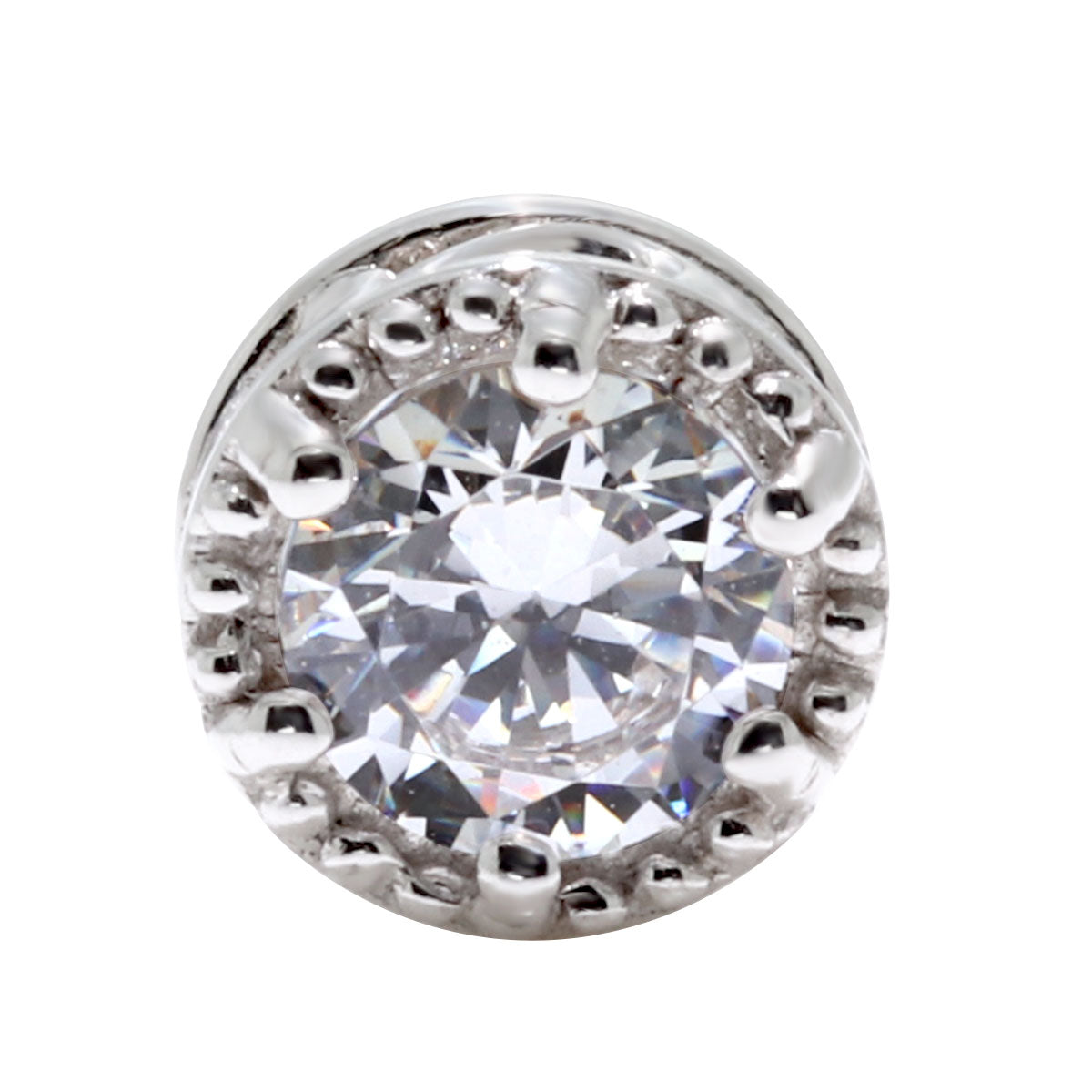 一粒 ダイヤモンド ピアス K18 Pt900 スタッド 鑑定書付き 0.25ct 中央宝石研究所 アラベスク レディース 両耳 ミル調 シンプル ご褒美 特別 高品質 ギフト (品番 mp-0008-4-cgl-l)