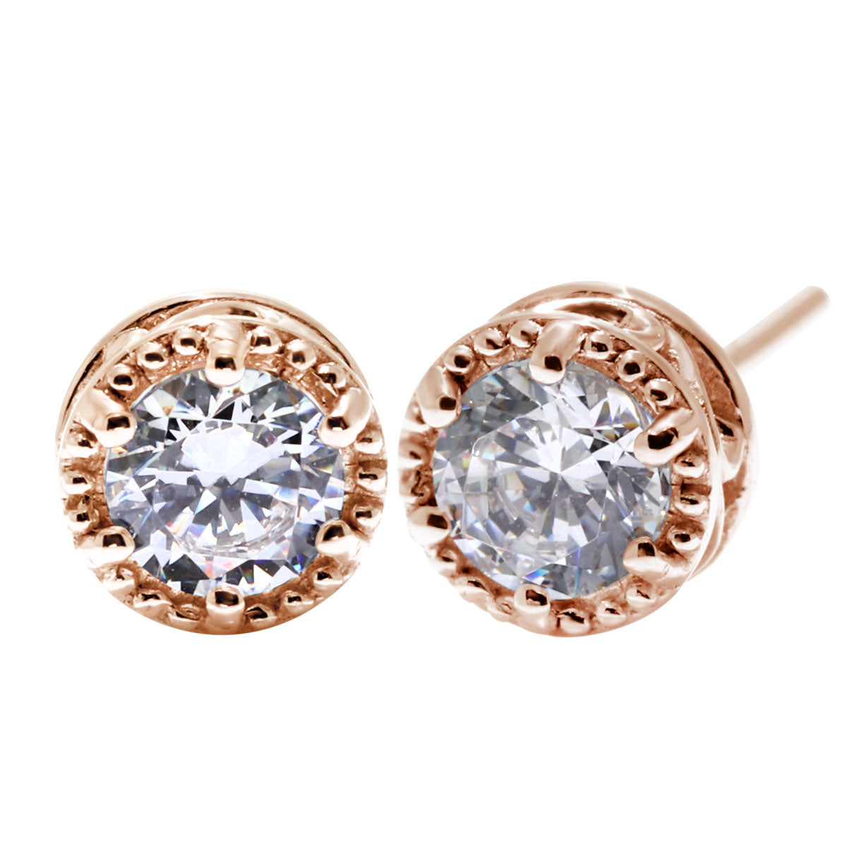 天然石 一粒 ピアス レディース 選べる12石 4mm 誕生石 pt900 k18 k10 sv925 両耳セット スタッドピアス 唐草 ミル調 シンプル アンティーク プレゼント 贈り物 (品番 mp-0008-l)