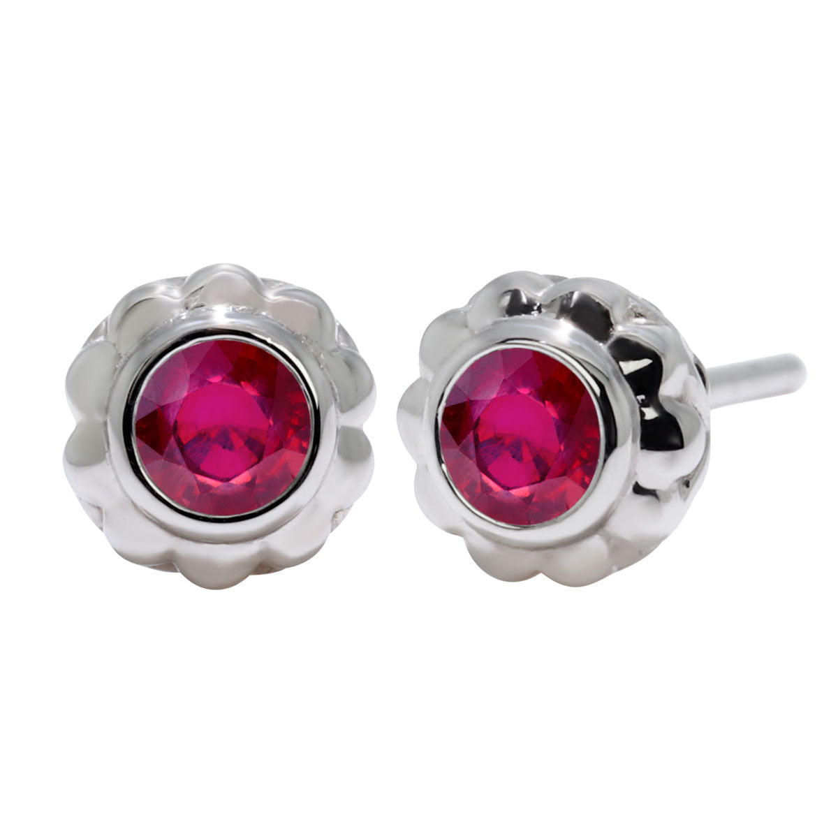 一粒 ピアス レディース フラワー 可愛い スタッドピアス 両耳セット K10 K18 Pt900 SV925 天然石 3mm シンプル 上品 工房直販 ジュエリー 普段使い (品番 mp-0009-l)