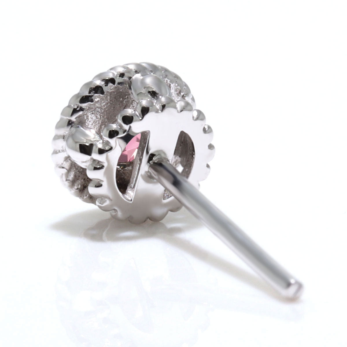 スタッドピアス メンズ 一粒 片耳 10k 18k pt900 sv925 選べる 誕生石 12石 ツイスト 伏せ込み お揃い ペア 男性 ジュエリー カジュアル ユニセックス(品番 mp-0010-m)