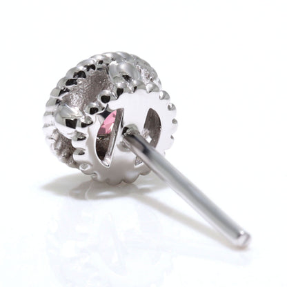 スタッドピアス メンズ 一粒 片耳 10k 18k pt900 sv925 選べる 誕生石 12石 ツイスト 伏せ込み お揃い ペア 男性 ジュエリー カジュアル ユニセックス(品番 mp-0010-m)