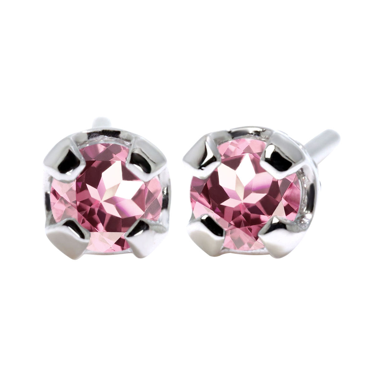 ピアス 天然石 シンプル レディース 一粒 スタッドピアス 両耳セット 選べる 10金 18金 プラチナ シルバー 誕生石 普段使い 人気 工房直販 ユニセックス (品番 mp-0015-l)