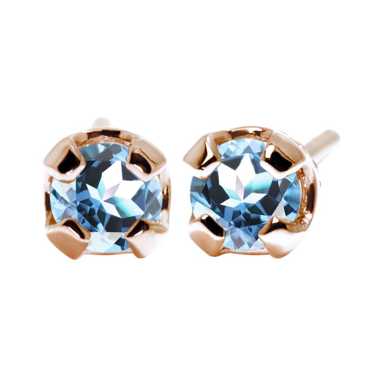 ピアス 天然石 シンプル レディース 一粒 スタッドピアス 両耳セット 選べる 10金 18金 プラチナ シルバー 誕生石 普段使い 人気 工房直販 ユニセックス (品番 mp-0015-l)