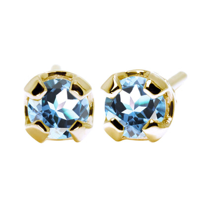 ピアス 天然石 シンプル レディース 一粒 スタッドピアス 両耳セット 選べる 10金 18金 プラチナ シルバー 誕生石 普段使い 人気 工房直販 ユニセックス (品番 mp-0015-l)