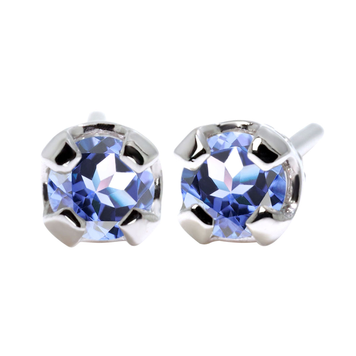 ピアス 天然石 シンプル レディース 一粒 スタッドピアス 両耳セット 選べる 10金 18金 プラチナ シルバー 誕生石 普段使い 人気 工房直販 ユニセックス (品番 mp-0015-l)