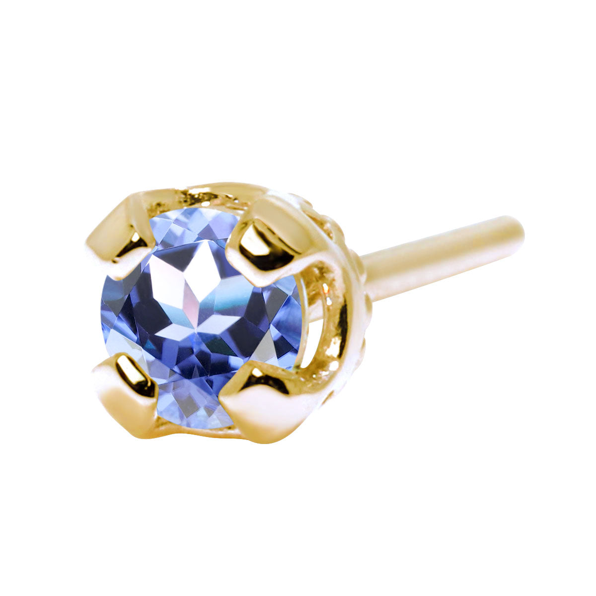 メンズ 片耳 ピアス 天然石 シンプル 一粒 スタッドピアス 選べる誕生石 3mm SV925 K10 K18 Pt900 大人 男性 誕生日 初任給 父の日 X'mas プレゼント (品番 mp-0015-m)