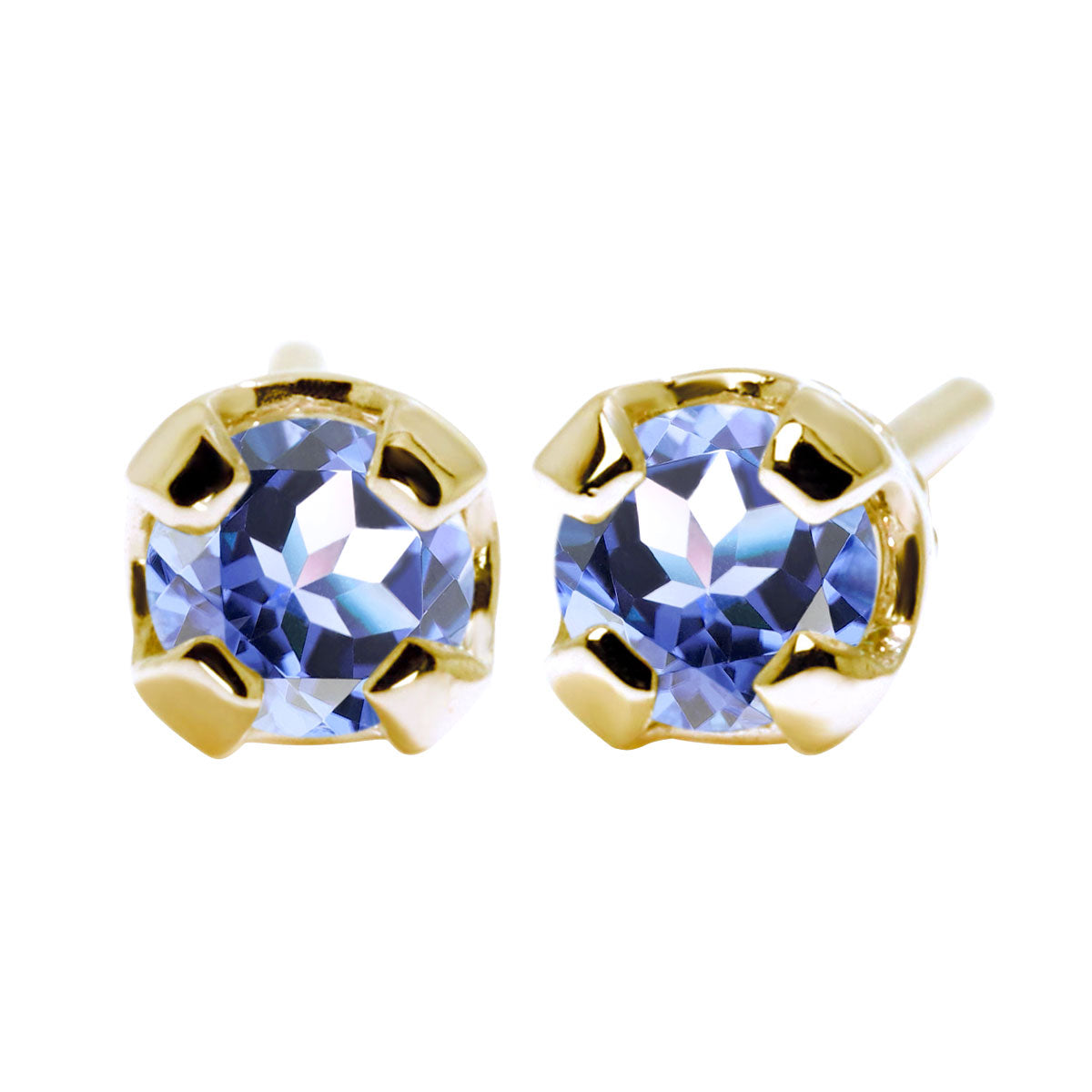 ピアス 天然石 シンプル レディース 一粒 スタッドピアス 両耳セット 選べる 10金 18金 プラチナ シルバー 誕生石 普段使い 人気 工房直販 ユニセックス (品番 mp-0015-l)