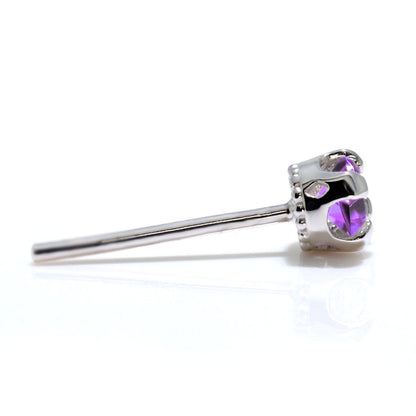 メンズ 片耳 ピアス 天然石 シンプル 一粒 スタッドピアス 選べる誕生石 3mm SV925 K10 K18 Pt900 大人 男性 誕生日 初任給 父の日 X'mas プレゼント (品番 mp-0015-m)