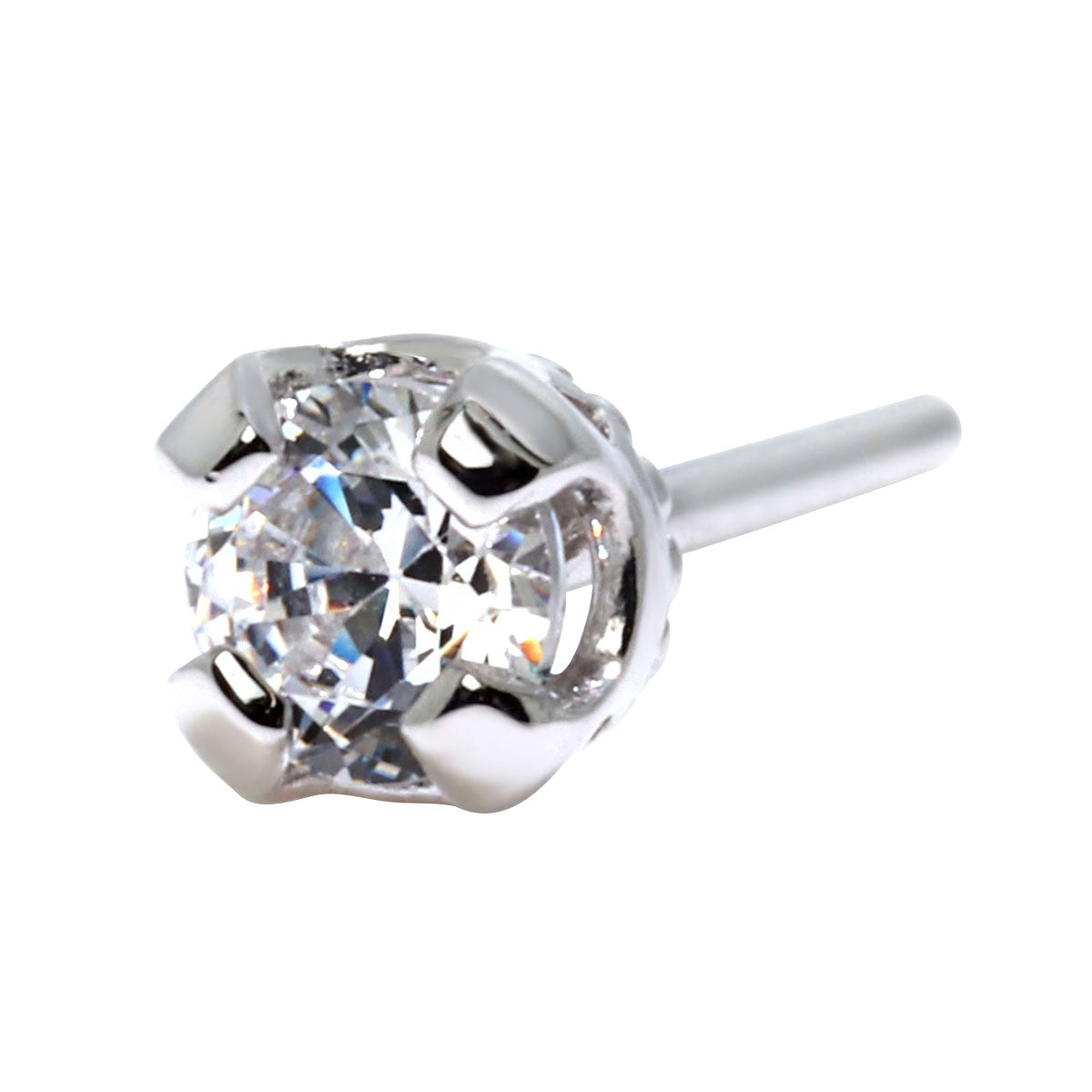 メンズ 片耳 ピアス 天然石 シンプル 一粒 スタッドピアス 選べる誕生石 3mm SV925 K10 K18 Pt900 大人 男性 誕生日 初任給 父の日 X'mas プレゼント (品番 mp-0015-m)