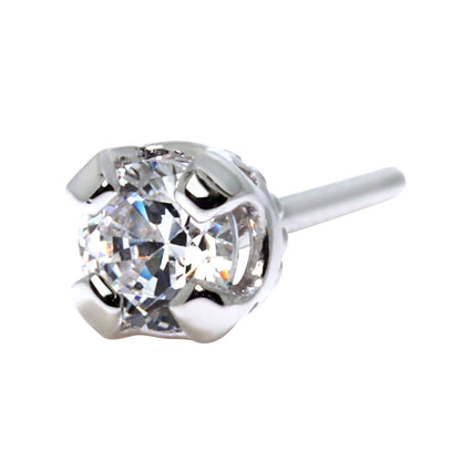 メンズ 片耳 ピアス 天然石 シンプル 一粒 スタッドピアス 選べる誕生石 3mm SV925 K10 K18 Pt900 大人 男性 誕生日 初任給 父の日 X'mas プレゼント (品番 mp-0015-m)