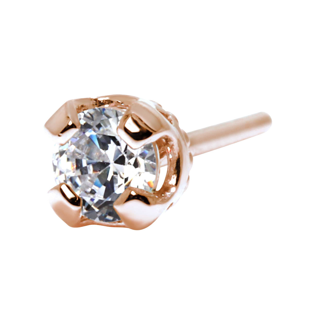 メンズ 片耳 ピアス 天然石 シンプル 一粒 スタッドピアス 選べる誕生石 3mm SV925 K10 K18 Pt900 大人 男性 誕生日 初任給 父の日 X'mas プレゼント (品番 mp-0015-m)