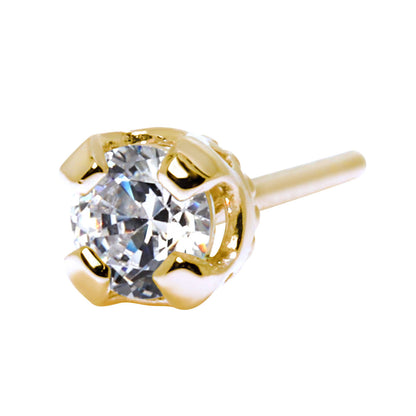 メンズ 片耳 ピアス 天然石 シンプル 一粒 スタッドピアス 選べる誕生石 3mm SV925 K10 K18 Pt900 大人 男性 誕生日 初任給 父の日 X'mas プレゼント (品番 mp-0015-m)