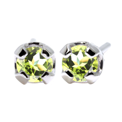 ピアス 天然石 シンプル レディース 一粒 スタッドピアス 両耳セット 選べる 10金 18金 プラチナ シルバー 誕生石 普段使い 人気 工房直販 ユニセックス (品番 mp-0015-l)