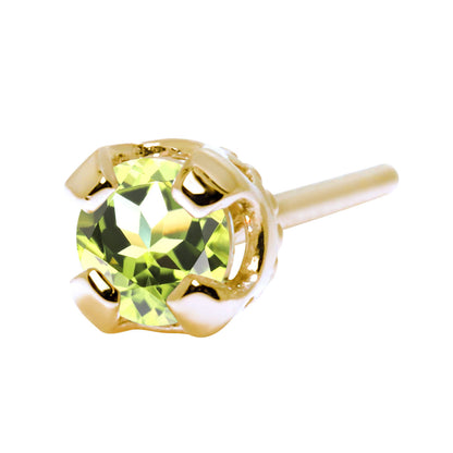 メンズ 片耳 ピアス 天然石 シンプル 一粒 スタッドピアス 選べる誕生石 3mm SV925 K10 K18 Pt900 大人 男性 誕生日 初任給 父の日 X'mas プレゼント (品番 mp-0015-m)