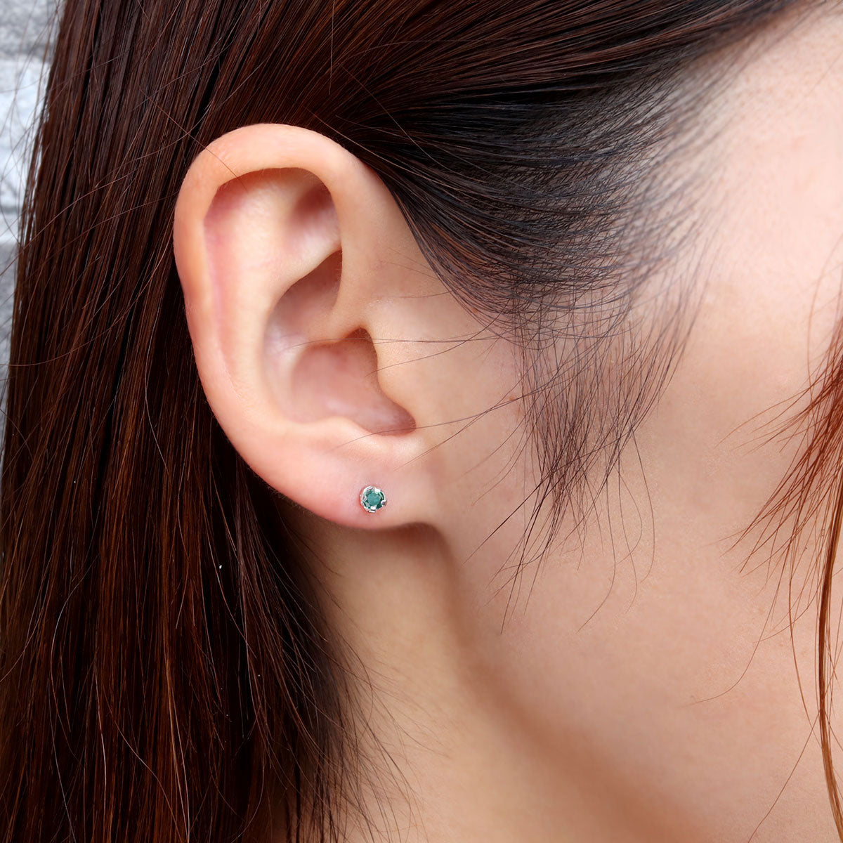 一粒 ピアス アレキサンドライト 希少石 スタッドピアス シンプル K10 K18 Pt900 両耳 レディース ユニセックス 大人 カップル おそろい ジュエリー (品番 mp-0015-alex-l)