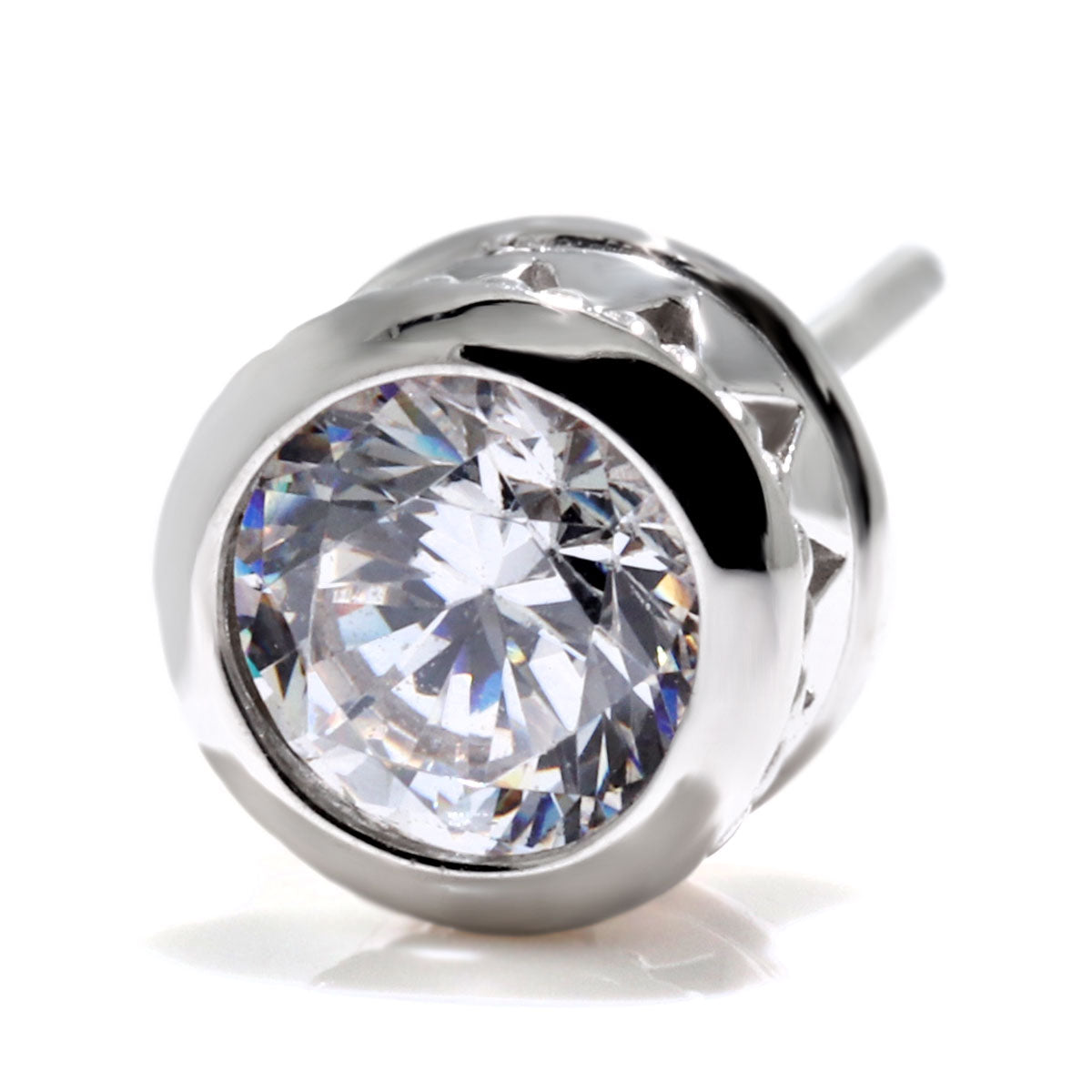 スタッド ピアス 片耳 1個 鑑定書付き ダイヤモンド 0.5ct メンズ 一粒 伏せ込み Pt900 K18 ツイスト ひし形 クロス フォーマル 結婚式 おしゃれ 特別 高級 (品番 mp-0018-4-cgl-m)