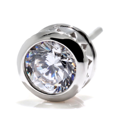 スタッド ピアス 片耳 1個 鑑定書付き ダイヤモンド 0.5ct メンズ 一粒 伏せ込み Pt900 K18 ツイスト ひし形 クロス フォーマル 結婚式 おしゃれ 特別 高級 (品番 mp-0018-4-cgl-m)