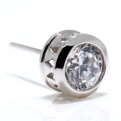 レディース ダイヤモンド ピアス 0.5ct 鑑定書付き スタッド 一粒 両耳 K18 Pt900 菱形 ツイスト 十字架 伏せ込み フォーマル 特別 高品質ジュエリー (品番 mp-0018-4-cgl-l)