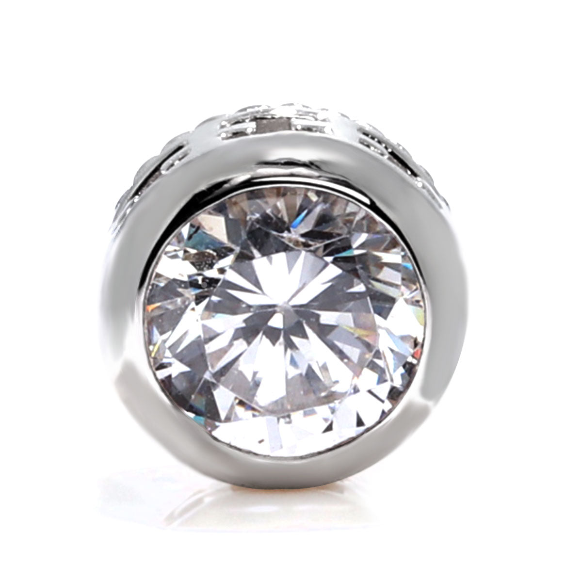 レディース スタッドピアス ダイヤモンド 鑑定書付き 0.5ct 一粒 ピアス K18 Pt900 クラリティ 十字架 ツイスト 覆輪 上質 記念日 高級ジュエリー 日本製 (品番 mp-0019-4-cgl-l)