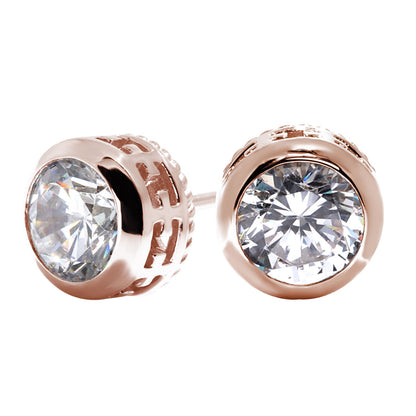レディース スタッドピアス ダイヤモンド 鑑定書付き 0.5ct 一粒 ピアス K18 Pt900 クラリティ 十字架 ツイスト 覆輪 上質 記念日 高級ジュエリー 日本製 (品番 mp-0019-4-cgl-l)