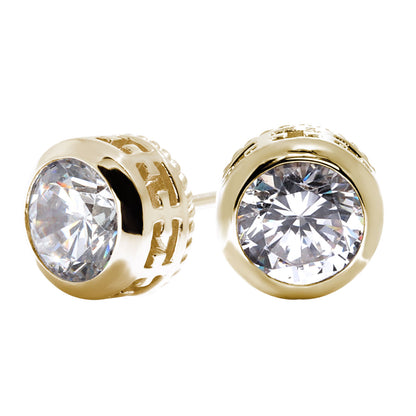 レディース スタッドピアス ダイヤモンド 鑑定書付き 0.5ct 一粒 ピアス K18 Pt900 クラリティ 十字架 ツイスト 覆輪 上質 記念日 高級ジュエリー 日本製 (品番 mp-0019-4-cgl-l)