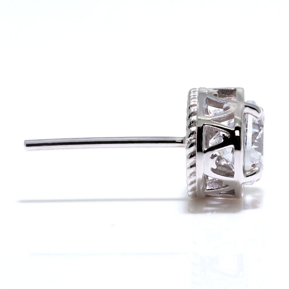 鑑定書付き ダイヤモンド レディース ピアス 一粒 0.5ct スタッド 両耳 K18 Pt900 唐草 ツイスト 隠れハート 伏せ込み おしゃれ シンプル 高品質 上質 (品番 mp-0020-4-cgl-l)