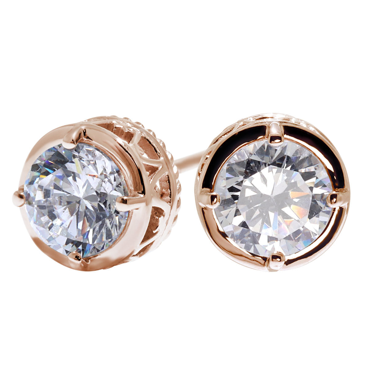 鑑定書付き ダイヤモンド レディース ピアス 一粒 0.5ct スタッド 両耳 K18 Pt900 唐草 ツイスト 隠れハート 伏せ込み おしゃれ シンプル 高品質 上質 (品番 mp-0020-4-cgl-l)