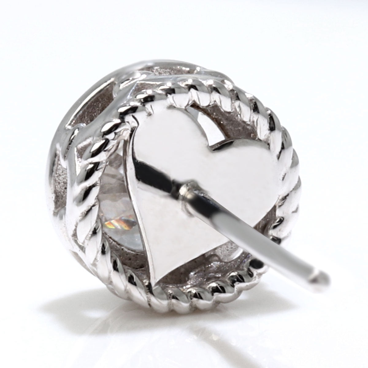 ダイヤモンド 鑑定書付き ピアス SI VS VVS クラス 一粒 0.5ct 18金 プラチナ 鑑定書 スタッドピアス 両耳 ハート 高級感 きれいめ 女性 大人可愛い 上品 (品番 mp-0021-4-cgl-l)