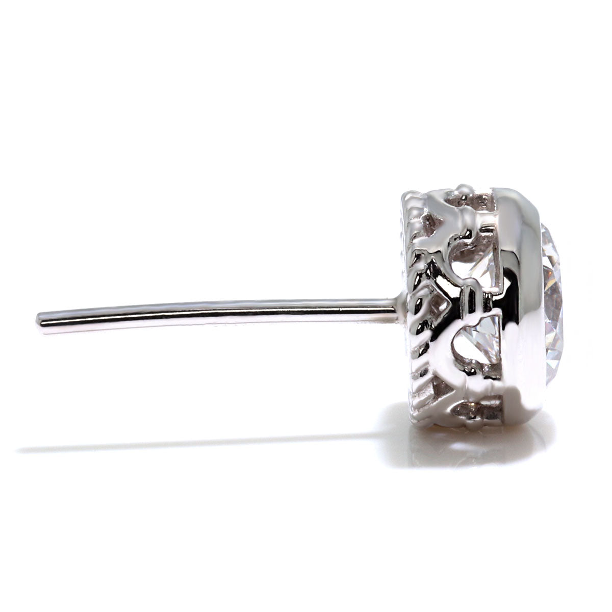 ダイヤモンド 鑑定書付き ピアス SI VS VVS クラス 一粒 0.5ct 18金 プラチナ 鑑定書 スタッドピアス 両耳 ハート 高級感 きれいめ 女性 大人可愛い 上品 (品番 mp-0021-4-cgl-l)