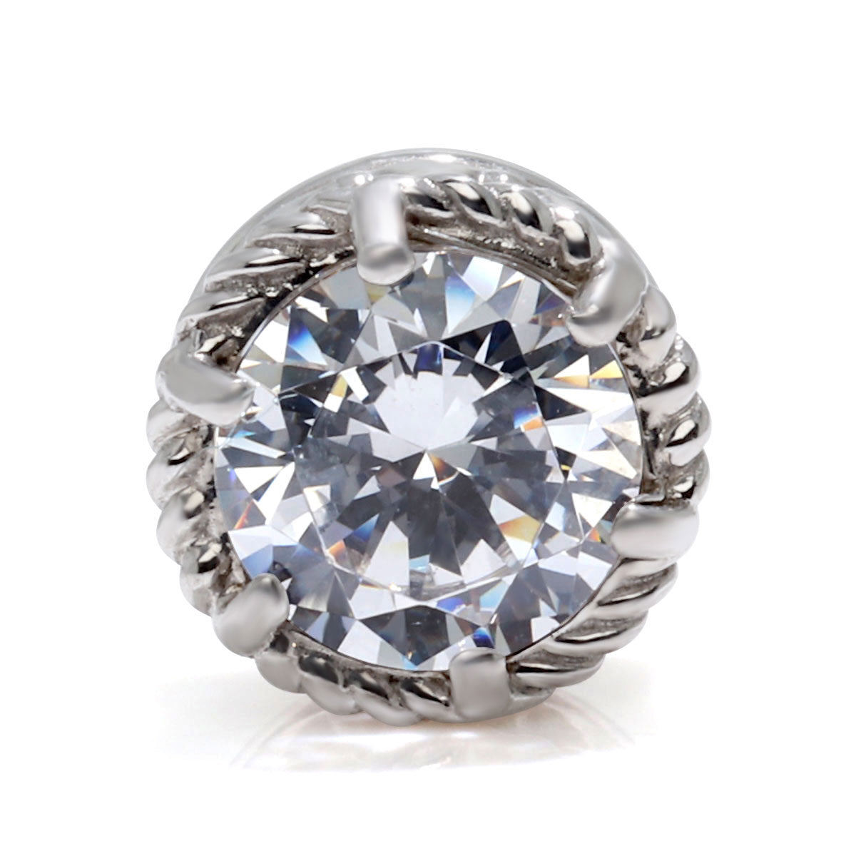 ハイクオリティ ダイヤモンド ピアス 0.5ct 鑑定書付き 片耳用 ツイスト 一粒ダイヤ 18金 プラチナ メンズ 高品質 大人 男性 一生もの 特別 プレゼント (品番 mp-0022-4-cgl-m)