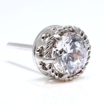 ハイクオリティ ダイヤモンド ピアス 0.5ct 鑑定書付き 片耳用 ツイスト 一粒ダイヤ 18金 プラチナ メンズ 高品質 大人 男性 一生もの 特別 プレゼント (品番 mp-0022-4-cgl-m)