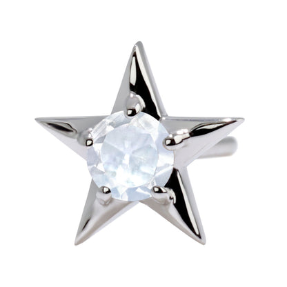 メンズ 10金 星 スタッド ピアス 一粒 片耳1個 選べる 誕生石12石 おしゃれ 18k pt900 sv925 10k 天然石 星型 カジュアル 人気 男性 大人 お出かけ デート (品番 mp-0066-m)