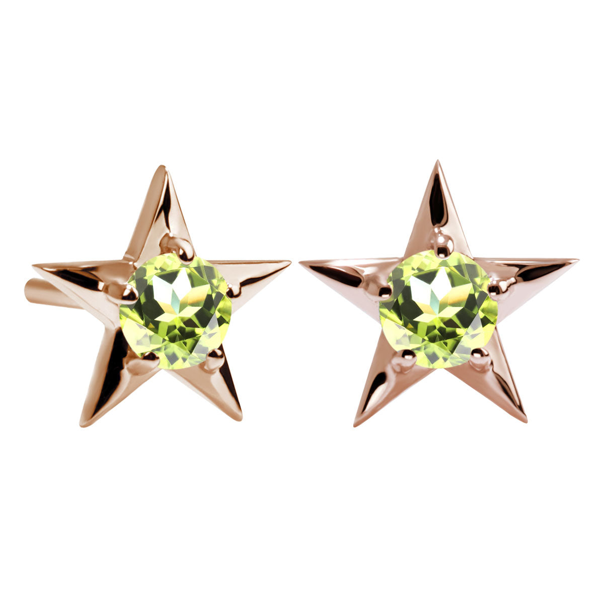 誕生石 ピアス レディース 両耳セット 星モチーフ 一粒ピアス シルバー 10金 18金 プラチナ 天然石 スタッドピアス スター シンプル 可愛い 普段使い (品番 mp-0066-l)