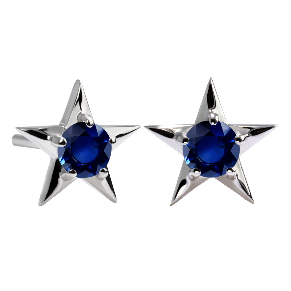 誕生石 ピアス レディース 両耳セット 星モチーフ 一粒ピアス シルバー 10金 18金 プラチナ 天然石 スタッドピアス スター シンプル 可愛い 普段使い (品番 mp-0066-l)