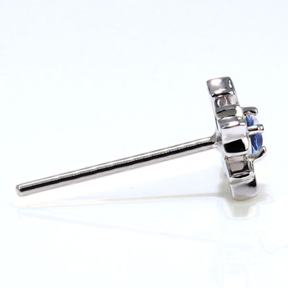 ピアス クロス レディース ベニトアイト スタッドピアス 両耳 一粒 小さめ K10 K18 Pt900 十字架 女性 おしゃれ クリスマス プレゼント お揃い (品番 mp-0109-beni-l)