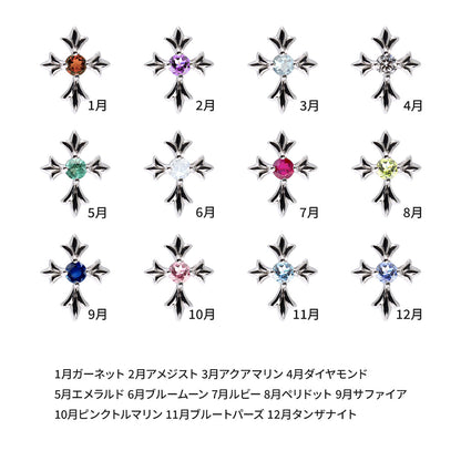 メンズ クロス ピアス シンプル 天然石 一粒 選べる 片耳 スタッド sv925 k10 k18 pt900 十字架 オフィス 普段使い 大人 男性 おしゃれ 人気 おすすめ (品番 mp-0109-m)
