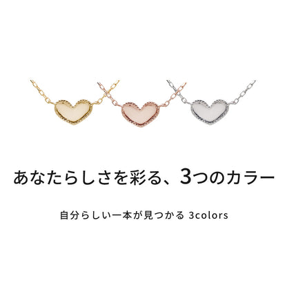 ハート ペンダント 18金 プチネックレス 可愛い 普段使い 10金 プラチナ ハートネックレス 彼女 華奢 プレゼント ネックレス 記念日 クリスマス 誕生日 (品番 mpn-0146)