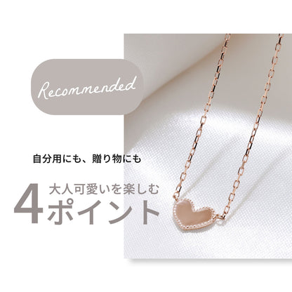ハート ペンダント 18金 プチネックレス 可愛い 普段使い 10金 プラチナ ハートネックレス 彼女 華奢 プレゼント ネックレス 記念日 クリスマス 誕生日 (品番 mpn-0146)