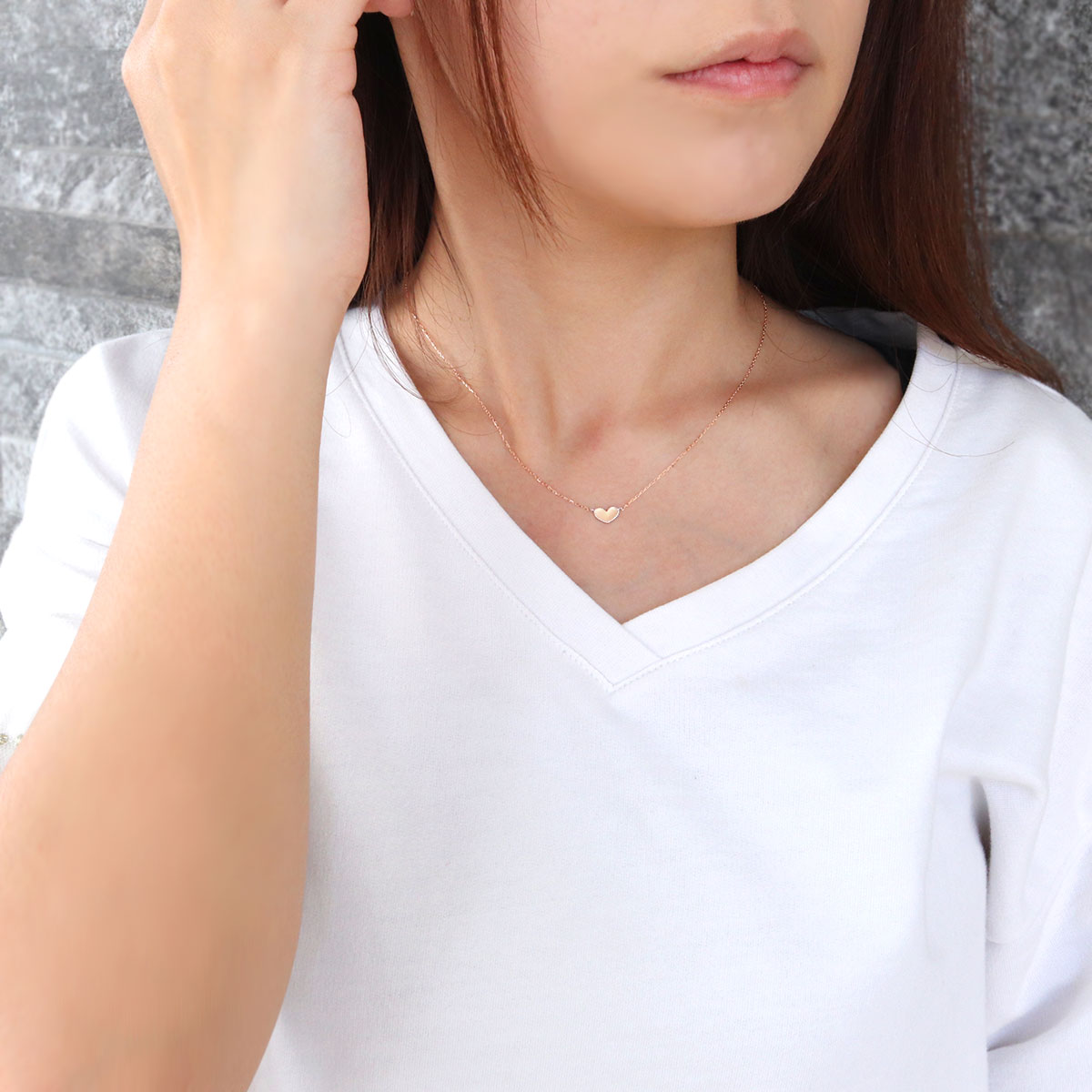 ハート ペンダント 18金 プチネックレス 可愛い 普段使い 10金 プラチナ ハートネックレス 彼女 華奢 プレゼント ネックレス 記念日 クリスマス 誕生日 (品番 mpn-0146)
