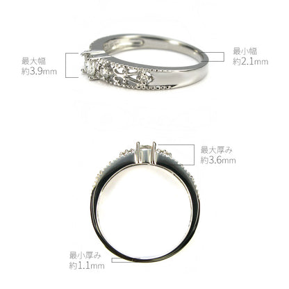 K18 ミル打ち アンティーク調 リング 空枠 3.5mm 唐草 k10 k18 pt sv レディース 指輪 ミルグレイン セミオーダー 気品 女性 特別 ご褒美 (品番 mpr-0064-kw)